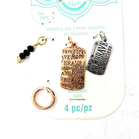 Mantra Bead Charm Set Necklace NWT - Picture 3 of 6